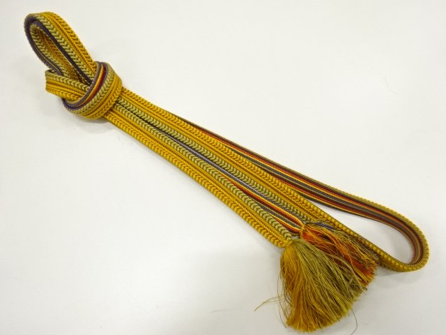 JAPANESE KIMONO / HAND-TIED OBIJIME CORD
